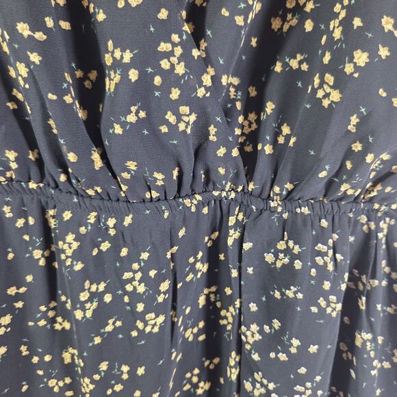 Llewellyn Womens 2XL NWT Frill Flowy Summer Maxi Dress Black Plus Size - Picture 5 of 7